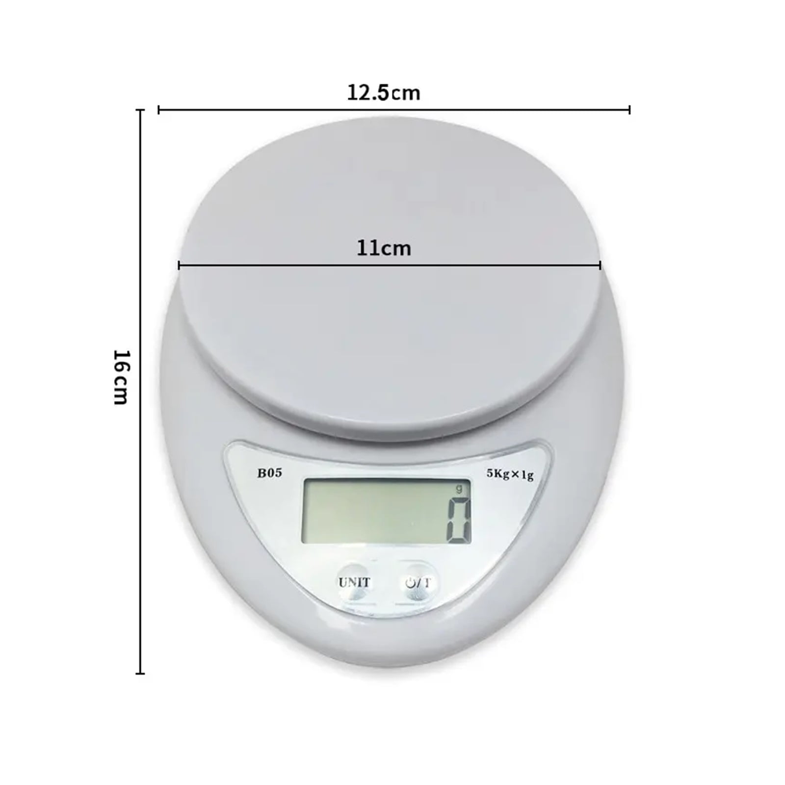 1pc 5kg LED Portable Digital Scale Scales Food Balance Measuring Weight Kitchen Electronic Scales Small Scale Weighing In Gs - High Precision