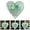 Green, variant on True Friendship Sea Glass Ornament,Shine Like 2D Heart-Shaped Sea Glass Friendship Keepsake for Christmas Tree Hanging Ornament, Handcrafted Ocean-Inspired Pendant Decor for Best Friends 3.54"