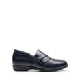 thumbnail image 2 of BURUDANI Women Slip-On Faux-Leather Dressy Loafers Round-Toe Office Work Shoes with Arch Support, 2 of 5