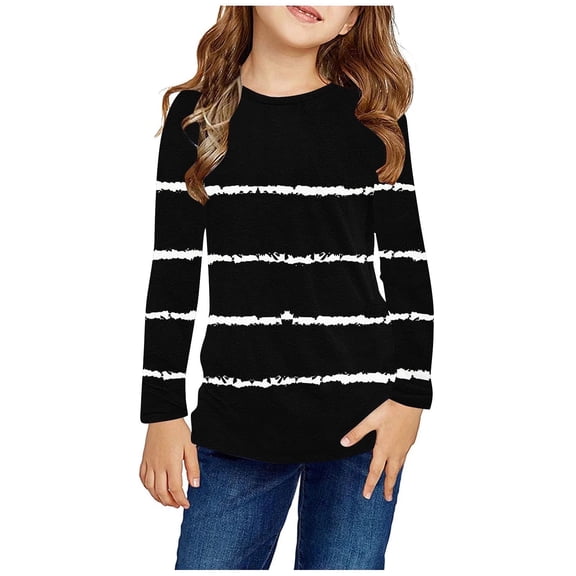 Juslio Girls Shirts Long Sleeve Girls and Boys Shirts Casual Kids Clothing Fashion Tops