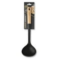 thumbnail image 3 of Thyme & Table Silicone 13" Beechwood Handle Black Kitchen Ladle, 3 of 7