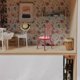 thumbnail image 3 of Dollhouse Miniature Chair 2Pack For Children 1:12 Scale Modern Design Mini Metal Accessories Portable Detailing, 3 of 5