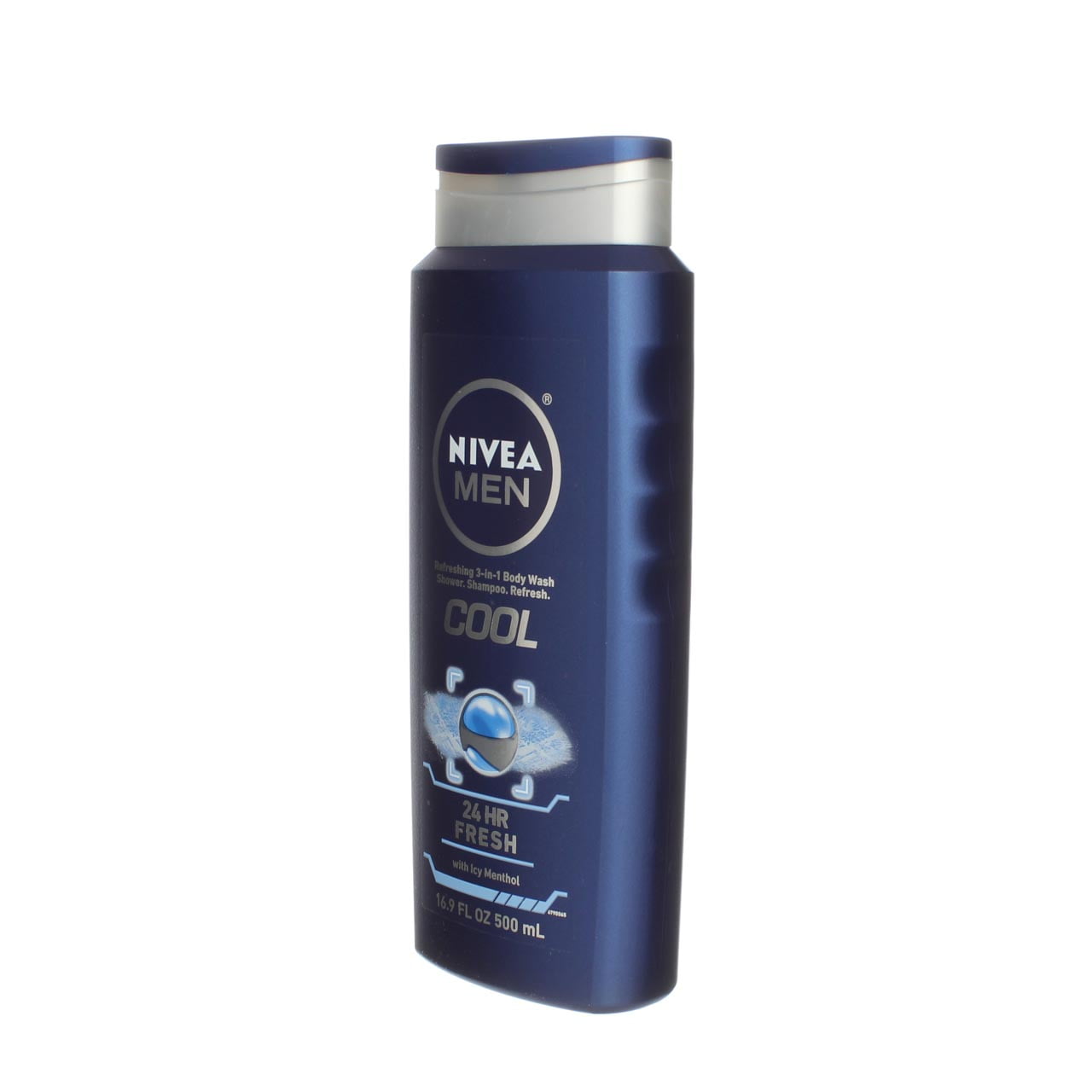 NIVEA Body Wash Cool For Men 16.90 oz (Pack of 4)