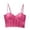 Hot Pink, variant on Women's Gathering Navel Revealing Tight Suspender Bra Purple M