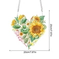thumbnail image 2 of Guirnalda Colgante Wdftyju con Pintura de Diamante en Forma Especial de Girasol, 2 of 9