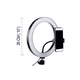 thumbnail image 3 of Aro De Luz Led 26 Cm Con Tripié Soporte Celular Negro, 3 of 3