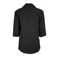 thumbnail image 2 of Saco George para Dama, Largo con Botones Negro Talla M, 2 of 4