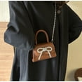 thumbnail image 2 of LHSHIDU Crossbody Bag for Women Girls Cute Candy-Colored Tote with Patent Leather Glitter Shoulder Bag Small Square Bag, 2 of 7