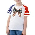 thumbnail image 2 of AUNVITO Boys & Girls Casual Raglan Sleeve T-Shirt Patriotic Independence Day Print Round Neck Graphic Top, 2 of 4