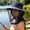 Blue, variant on Mosquito Head Net Hat, Bug Net Hat, Face Mask, Black, Foldable, 7.9 x 9.8 Inch, For Outdoor Fishing, Hiking, Sun Protection