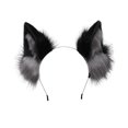 thumbnail image 3 of Diadema de orejas de zorro liwang Diadema orejas de lobo peluche, 3 of 4
