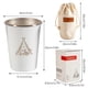 thumbnail image 2 of Acero Inoxidable Taza De Camping Copa De Vino Taza De Café Picnic Vaso Para Beber Barbacoa Cerveza Vaso 4 Piezas Conjunto 4 Uds Al Aire Libre 304 Taza matsuzay HA019307-00, 2 of 7