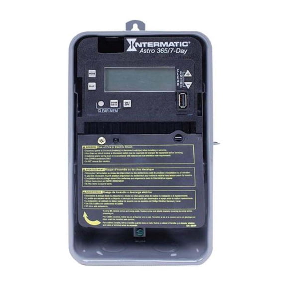 Intermatic 14821 - 7 Day 30 amp 120/277 volt 1-Circuit SPST Astronomic Time Switch (Type 3R Steel Enclosure) (T/S-ELEC,1CH,ASTRO,3R STL ENCL)