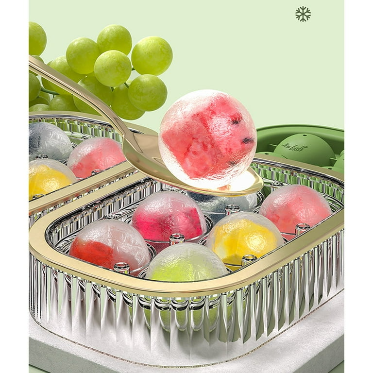 solacol Small Round Ice Cube Mold 2023 New Ice Cubes Maker 6 Hole Ice Cubes Molds Ice Box Small Household Refrigerator Easy Release Ice Lattice with