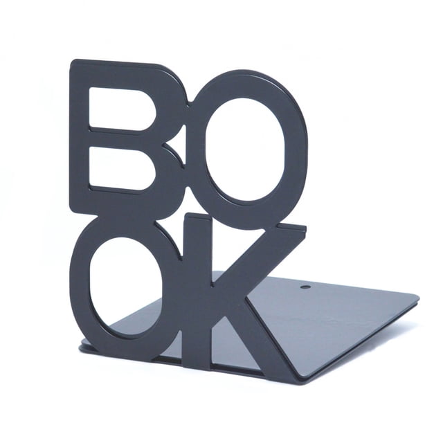 Amdohai Metal Bookends Non-Slip Decorative Book Ends Support 4.9 x 5.1 x 5.5 Inch Book Shelf