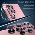 thumbnail image 4 of Alltyech [2 Pack] Galaxy S22 Ultra Camera Protector, Lens Protector Tempered Glass Aluminum Metal Alloy Anti-scratch HD Clear Camera Lens Protector for Samsung Galaxy S22 Ultra 5G 6.8"- Red, 4 of 6