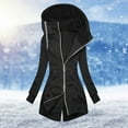 thumbnail image 4 of Wangmeiwg Women's Sweatshirts Women's Autumn Winter Casual Hooded Jacket Slim Fit with Pockets for Daily Outerwear Comfort and Stylish Layering Black M, 4 of 4