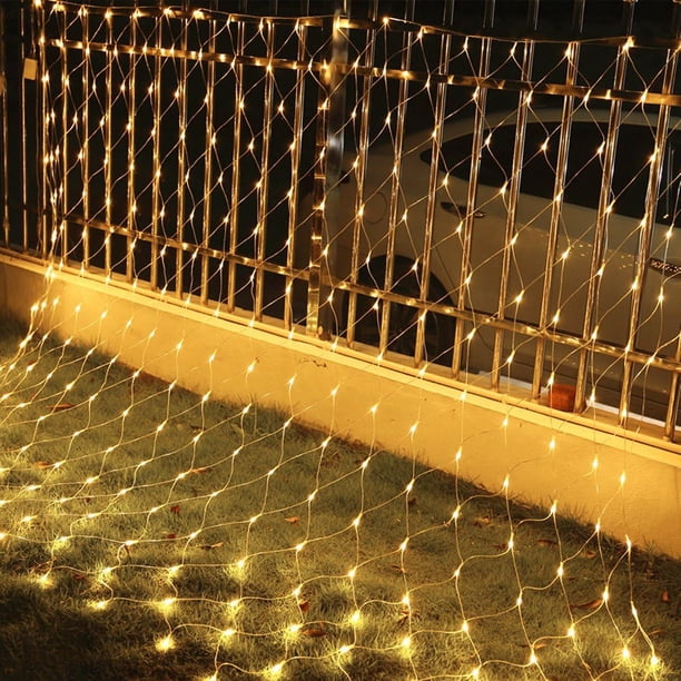 Luces mágicas de hadas centelleantes, cadena de luces de cortina de color blanco cálido para decoraciones de bodas inolvidables, diseño duradero y resistente que garantiza un uso durante todo el año,