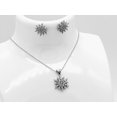 thumbnail image 4 of Iisfir's Collection - Floral - Sterling Silver Pendant Necklace & Stud Earrings Set, 4 of 4