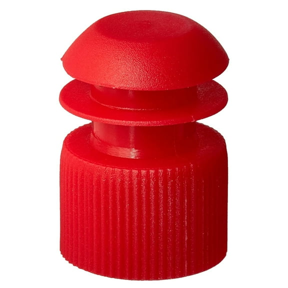 McKesson Tube Closure Flanged Plug Cap Red Polyethylene 177-118240R 1000 per Bag