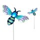 thumbnail image 4 of Style 4 Estatua artística de abeja de Metal para jardín, decoración enana, bonitos adornos de hierro para el hogar, Patio, decoración al aire libre, 4 of 5