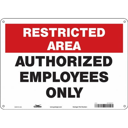 

Condor Safety Sign 10 inx14 in Aluminum 472X41 472X41 ZO-G5515577