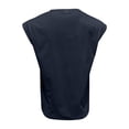 thumbnail image 5 of Muscle Sleeveless Shirts Men Casual Cotton Workout Tank Tops Cut Off Shirts Gym Running Loose Fit Streetwear Top Navy L, 5 of 6
