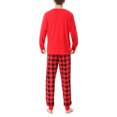 thumbnail image 3 of Guardurnaity Pijamas navideños Holiday Family Plaid Impreso Ropa de dormir Manga larga Cuello Navidad Loungewear Pijama HOMBRE XL, 3 of 6