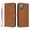Brown, variant on Phone Case for Samsung Galaxy Note 20 Card Slots Holder Kickstand Magnetic Flip Folio Rfid Blocking Pu Leather