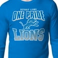 thumbnail image 3 of Men's Starter  Blue Detroit Lions Comic Style Slogan Long Sleeve T-Shirt, 3 of 3