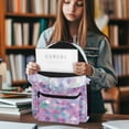 thumbnail image 6 of Psesaysky Dolphin Mermaid Scales Trippy Mushroom Backpack Kids School Bag, Cartoon Butterfly Snail BookBags 4 Pcs Lunch Box Water Bottle Carrier Bag, Starry Girls Boys Large Capacity Rucksack, 6 of 7
