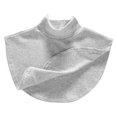 thumbnail image 3 of TiaoBug Coton Faux Col Détachable Col Montant Col Dickey Chandail à Col Roulé Demi-Haut Blouse Cache-Cou d'Hiver Gris Pâle Taille Unique, 3 of 7