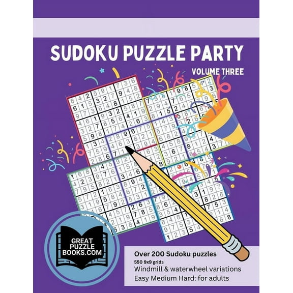 Sudoku Puzzle Party Volume Three, (Paperback)