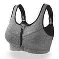thumbnail image 1 of Sujetador deportivo para mujer,Sujetador deportivo Transpirable Cremallera ampliada Sujetador deportivo Ejercicio Sujetador deportivo Salida de alta intensidad, 1 of 8