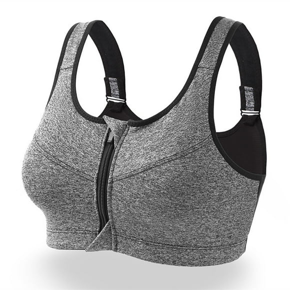 Sujetador deportivo para mujer,Sujetador deportivo Transpirable Cremallera ampliada Sujetador deportivo Ejercicio Sujetador deportivo Salida de alta intensidad