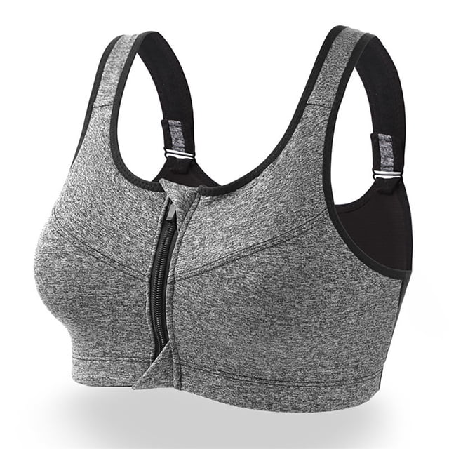 Sujetador deportivo para mujer,Sujetador deportivo Transpirable Cremallera ampliada Sujetador deportivo Ejercicio Sujetador deportivo Salida de alta intensidad