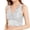 White, variant on Women's Lace Bralette with Bra Pads Wireless Soft Crop Top Blue One Size