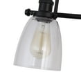 thumbnail image 3 of Warehouse of Tiffany Aester Matte Black 3-Light Cone Glass Shade Wall Sconce, 3 of 6