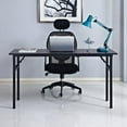 thumbnail image 3 of SOGES Table Pliante de 55 Pouces Bureau d'Ordinateur Bureau de Bureau Aucune Installation Requise, Noir, 3 of 7
