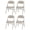 Buff, variant on Steel Folding Chairs Set of 4 - Indoor Outdoor Metal Chair - Contoured Backrest - Buff Finish - Durable Event Seating