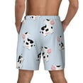 thumbnail image 2 of Lsque Mens Swim Trunks Cute Farm Cow Pattern - Bathing Suit Compression Liner - Beach Swim Shorts Swimwear - (S-3XL) - Stretch Quick Dry -Large, 2 of 9