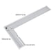 thumbnail image 4 of Regla de trazado de 90 grados herramienta de marcado de carpintería regla cuadrada de aluminio de 300mm y 90 grados con nivel de burbuja métrica/pulgadas herramienta de ANGGREK Otros, 4 of 8