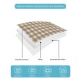 thumbnail image 4 of Full Size Quilt Bedding Set, Brown Plaid Reversible Summer Quilt 3 Pieces, Gingham Checked Minimalist Modern Lightweight Bedspreads Coverlets with 2 Pillow Shams for All Seasons, 4 of 5