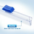 thumbnail image 4 of 12pcs Plastic Wrap Cutter, 14in Plastic Wrap Slide Cutter Snap Card Slot Installation Replacement for Aluminum Foil Wax Paper Parchment Paper Wrap Dispenser, Blue, 4 of 6