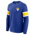 thumbnail image 2 of Men's Darius Rucker Collection by Fanatics Royal Los Angeles Rams Waffle-Knit Raglan Long Sleeve Henley T-Shirt, 2 of 6