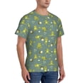thumbnail image 2 of Vsdgher Cute Yoga Frogs Print Men's Dry Fit Mesh Athletic Shirts Moisture Wicking Tennis T-Shirt Tops, 2 of 9