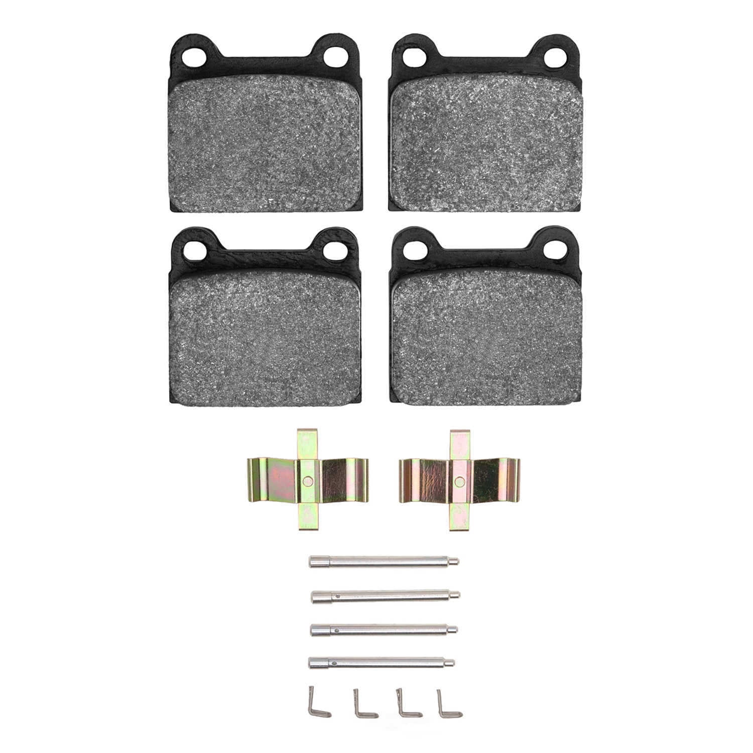Dynamic Friction Company 1551-0031-01 DFC 5000 Advanced Brake Pads - Low Metallic and Hardware Kit