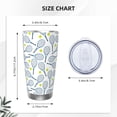 thumbnail image 4 of Susaid Tennis Rackets And Balls Print 20oz Car Cup,Insulated Coffee Cup Fully Spill Proof Travel Coffee Mug, Stainless Steel Tumbler for Work Home Outdoor Car-Without Straw, 4 of 8