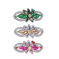 thumbnail image 1 of Cuadros Decorativos 3 piezas DIY diamante pelo Clip cristal mariposa hueco horquilla pasadores Bobby Pin DQrwqpou Nuevos Originales, 1 of 8