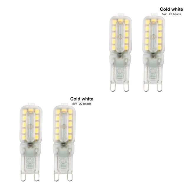 Cateissary Paquete de 2 bombillas LED de maíz con ángulo de haz de luz regulable, bombillas de noche blancas cálidas y frías, repuesto para el Tipo 8 2Conjunto
